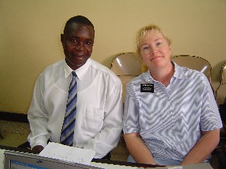 Sister Markham with Brother Koranteng